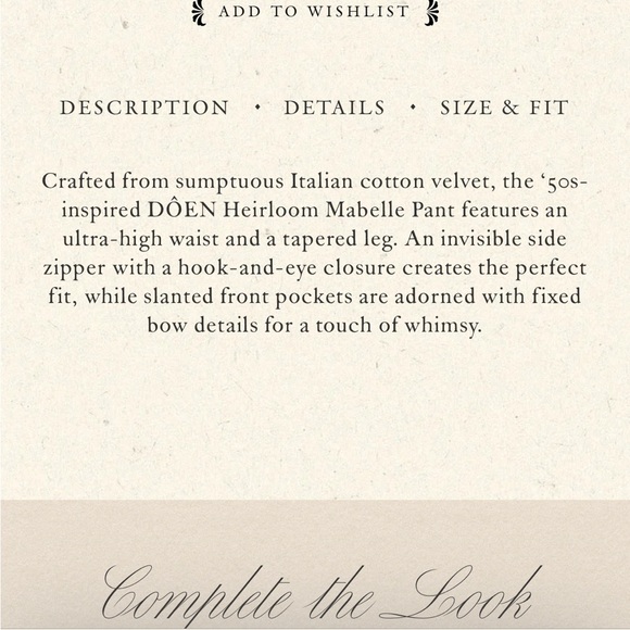 NWT Doen Mabelle pants size 6 - Picture 11 of 12